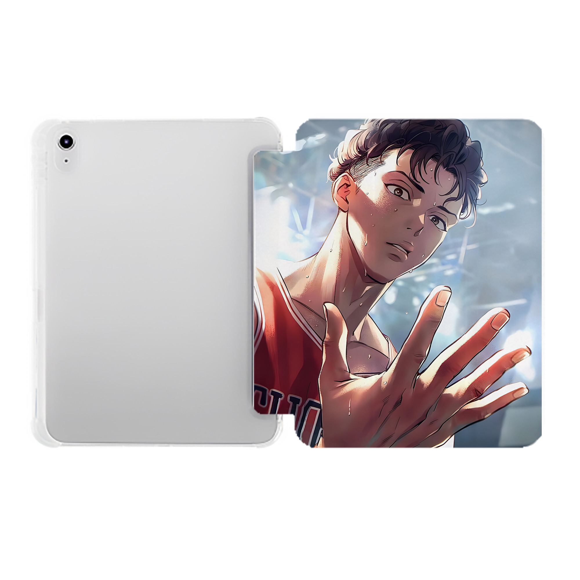 （画像用） SLAM DUNK／スラムダンク IPad ケース ペン収納付き 三つ折りスタンド PUレザー×シリコン 対応機種9.5/10.5/10.9インチ